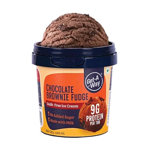 Get-A-Way Chocolate Brownie Fudge High Protein Ice Cream Cup