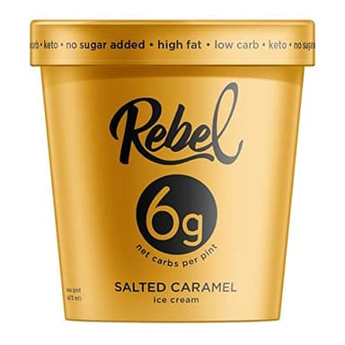 Rebel Creamery Salted Caramel Keto Ice Cream