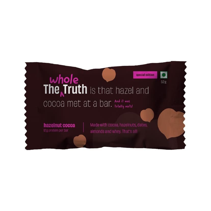 The Whole Truth Hazelnut Cocoa Protein Bar (20g Protein)
