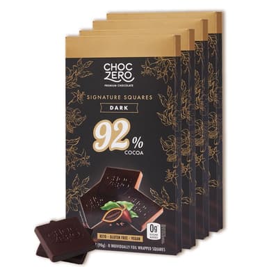 ChocZero 92% Cocoa Ultimate Dark Chocolate Squares