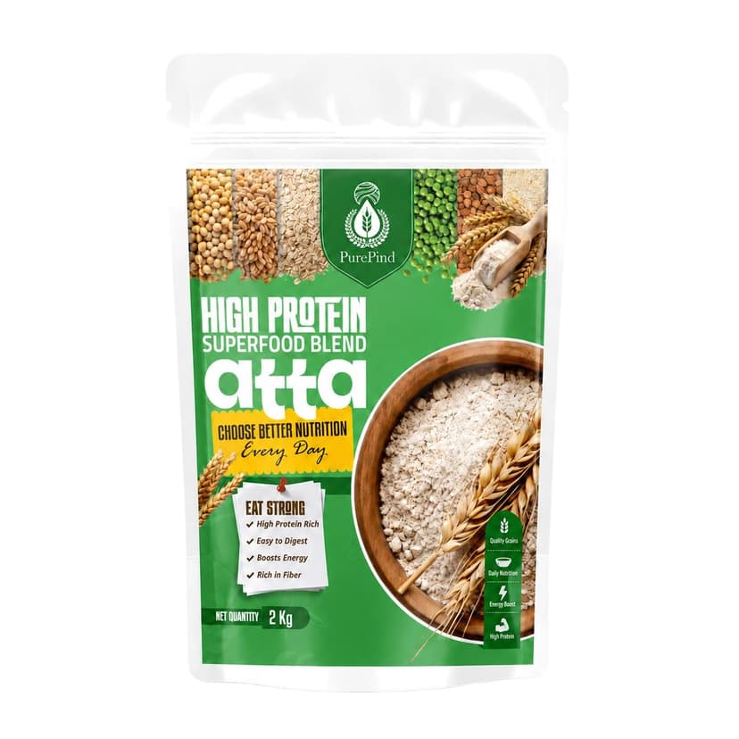 PurePind ProGain High Protein Atta 900g