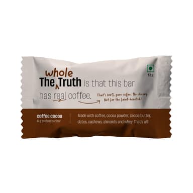 The Whole Truth Coffee Cocoa Protein Bar (20g Protein)