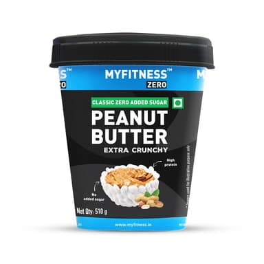 MYFITNESS Zero Peanut Butter Classic Zero Sugar Extra Crunchy 510g