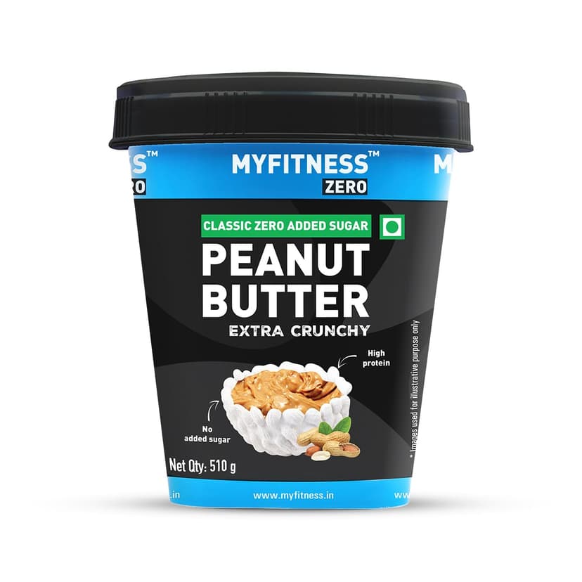 MYFITNESS Zero Peanut Butter Classic Zero Sugar Extra Crunchy 510g
