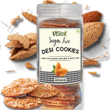 Vistevia Sugar Free Almond Desi Cookies