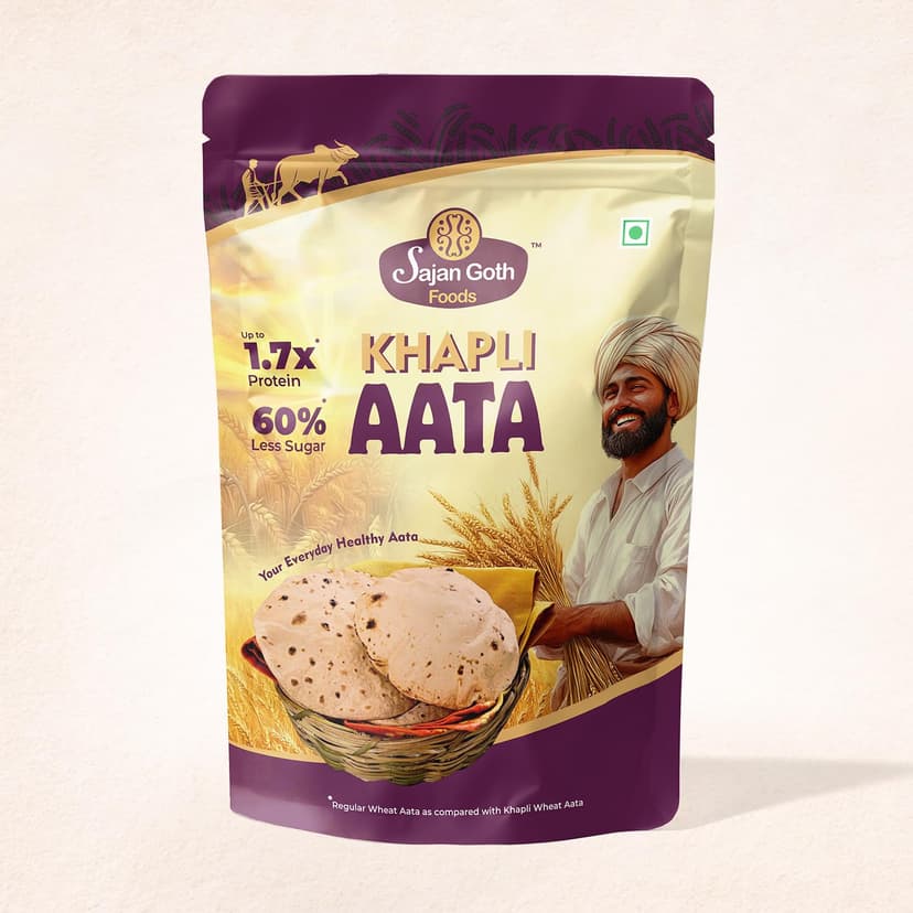 Sajan Goth Foods Khapli Atta 2kg