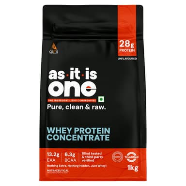 AS-IT-IS ONE Whey Protein Concentrate Unflavoured 1kg