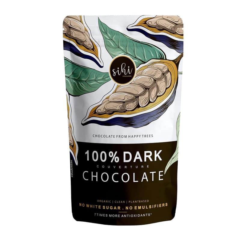 Sihi Chocolaterie 100% Organic Dark Chocolate Couverture (150g)