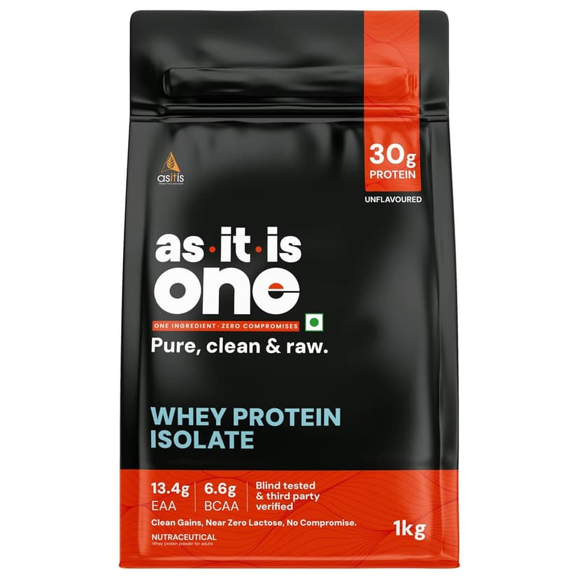 AS-IT-IS ONE Whey Protein Isolate Unflavoured 1kg