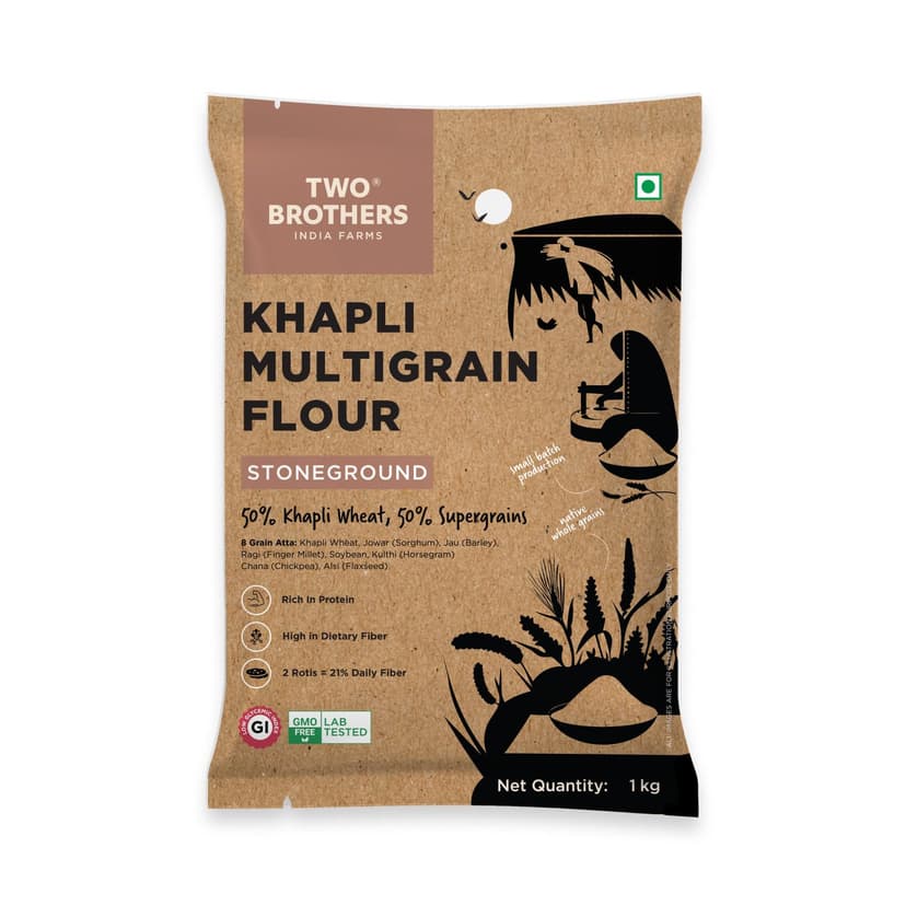 Two Brothers Khapli Multigrain Atta 1kg