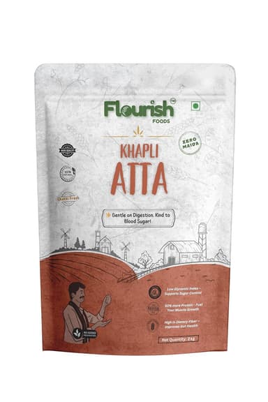 Flourish Foods Khapli Atta 7.8kg