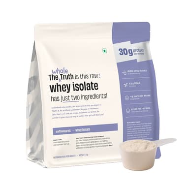 The Whole Truth Whey Protein Isolate Unflavoured 1kg