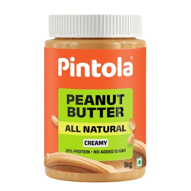 Pintola All Natural Creamy Unsweetened Peanut Butter