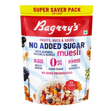 Bagrry's No Added Sugar Muesli with Fruits, Nuts & Seeds 700g