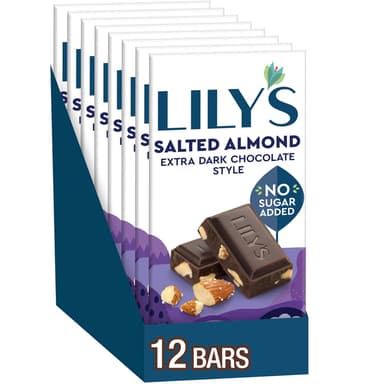 Lily's Salted Almond Extra Dark Chocolate Style Bar