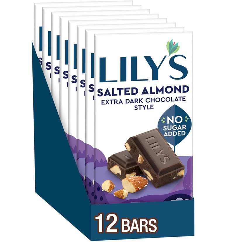 Lily's Salted Almond Extra Dark Chocolate Style Bar
