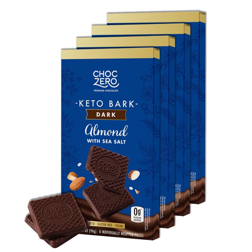 ChocZero Dark Chocolate Almond Keto Bark