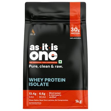 AS-IT-IS ONE Whey Protein Isolate Unflavoured 1kg