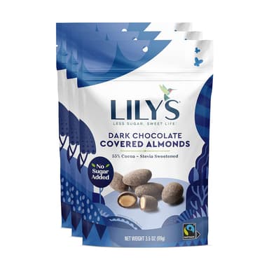 Lily's Dark Chocolate Covered Almonds (Stevia)